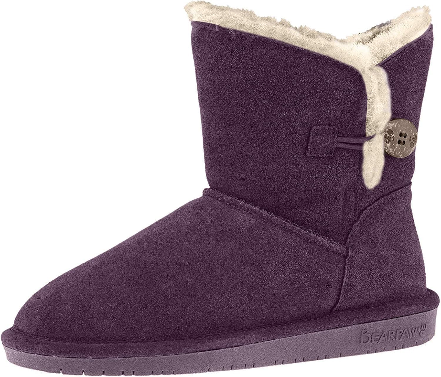 BEARPAW Women's Rosie Winter Boot, Deep Purple, 11