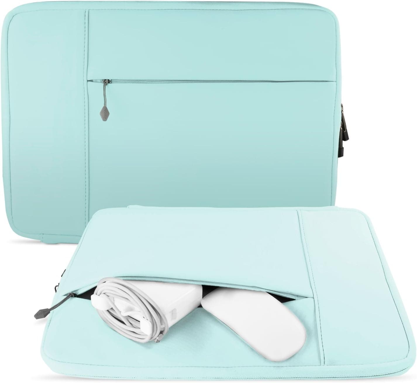 Mobility Neoprene Macbook Sleeve - Best Water-Resistant Protective Case For 13" MacBook Pro & Air (including Retina) Laptop Computer and Ultrabook - Cover Bag Includes Compartment For Charger - Teal