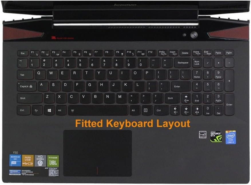Folox TPU Keyboard Cover Silicone Skin for Lenovo Laptop S500,G50,G50-70,B50,Y50,Y50-70,FLEX 15,Z50-70,M50,B5400,,Y70,Y70-70T