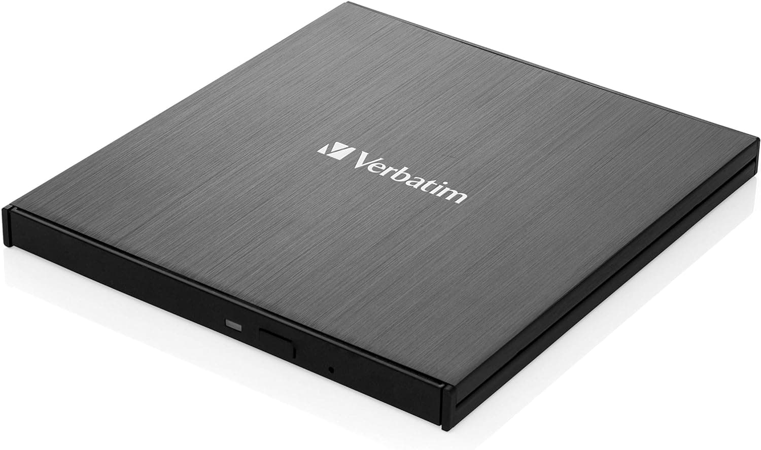 Verbatim External Slimline CD/DVD Writer - USB 3.2 Gen1 with USB-C Connection incl. USB-C to USB-A Cable - Compact Design - External DVD Writer - External CD-Drive - Slim Design