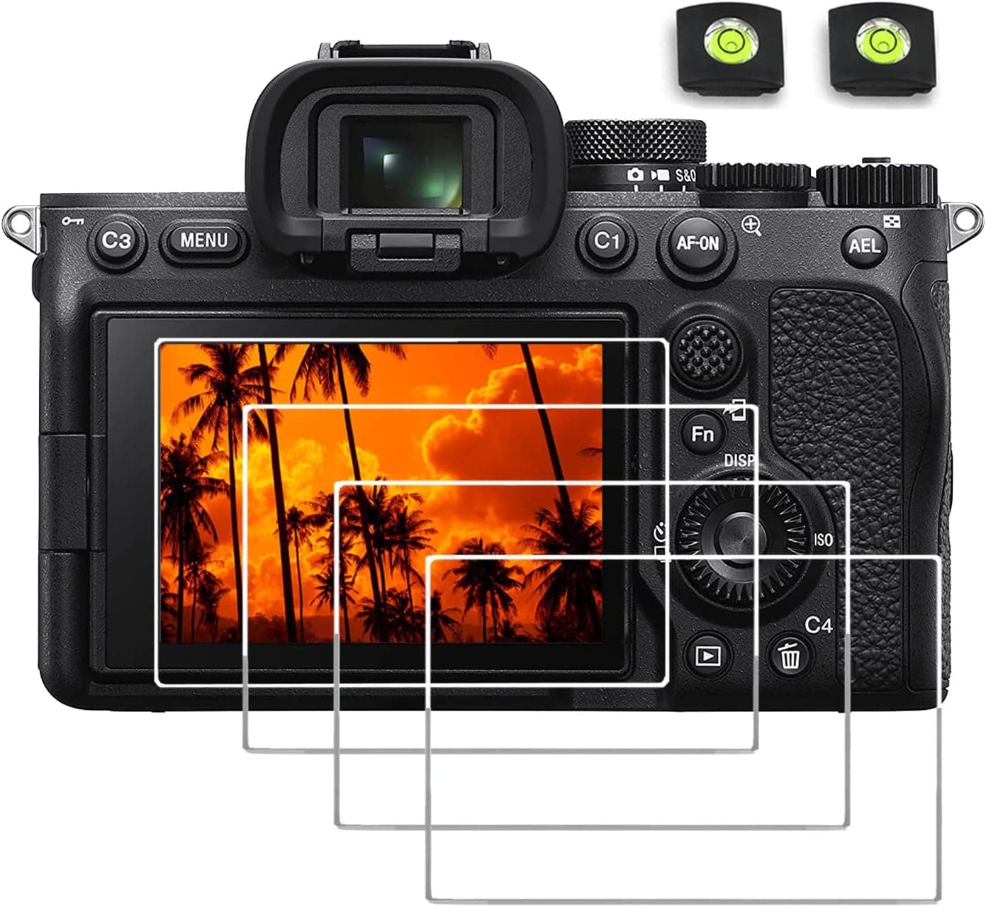 debous Alpha 7 IV ZV-E1 Screen Protector for Sony Alpha ZV-E1 7 IV A7 IV A7IV A7MIV A7M4 A7M IV 4 Mark IV, Anti-Scratch 9H Hard Tempered Glass Film Bubble Free (4+2pack)