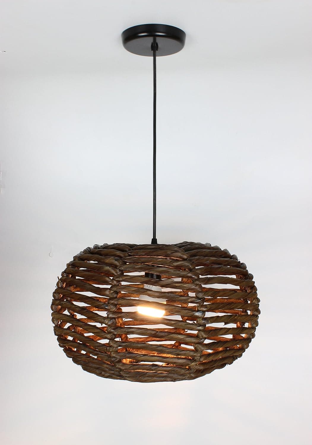 EQLight PMDL01 Maria Light Tropical Pendant, Brown, Large
