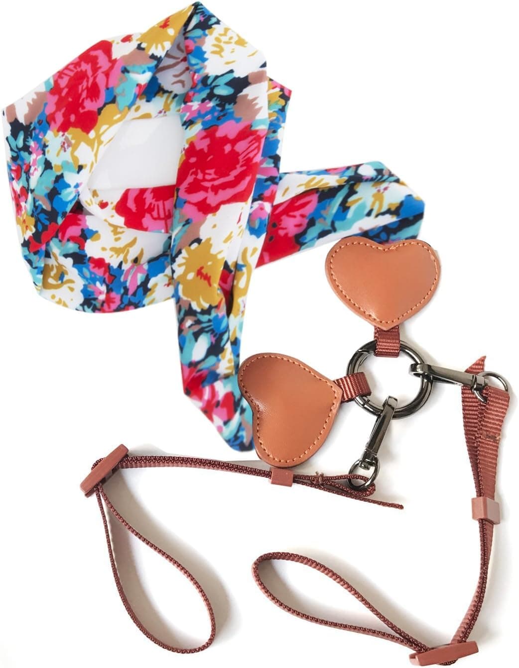 Camera Strap for Women,DSLR Camera Strap Universal Neck Strap,Leather Fabric Vintage Floral Scarf Camera Strap for Women,Vintage Flower
