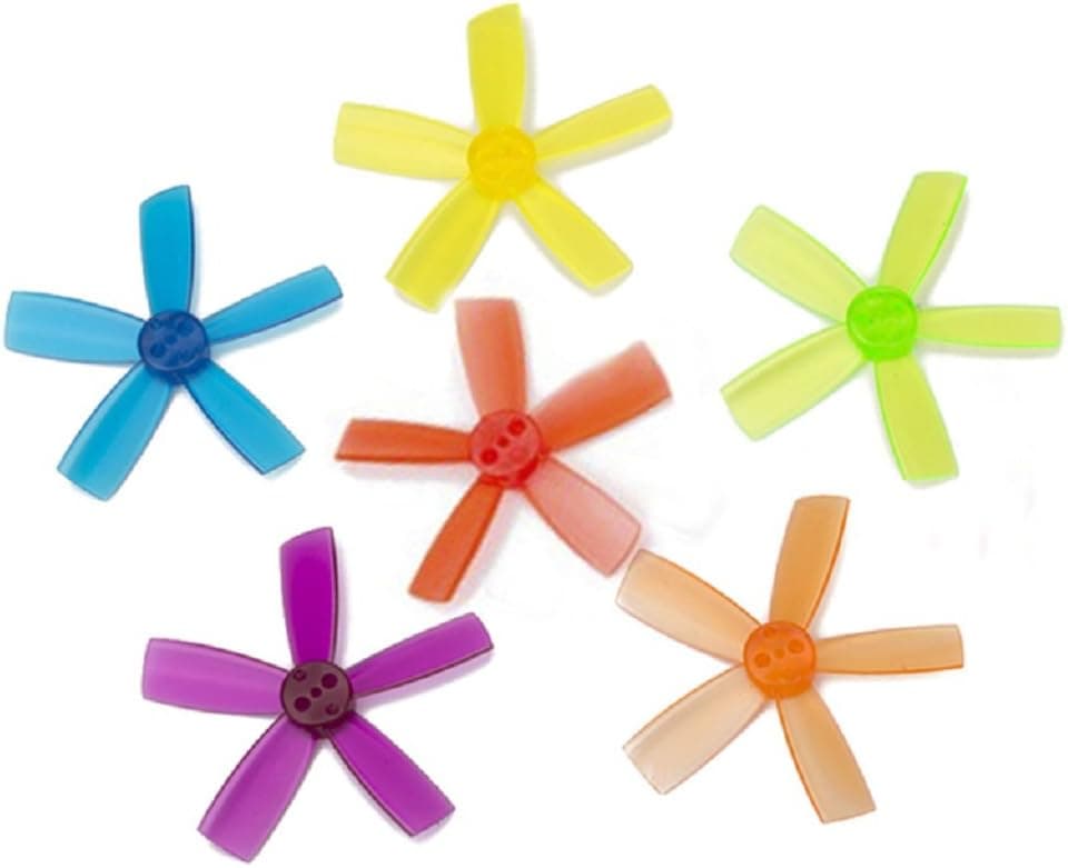 DYS 12 Pairs 1935 Propellers 1.9 Inch 5-Blade PC Prop for FPV RC Quadcopters Multicopters Drones (6 Colors)
