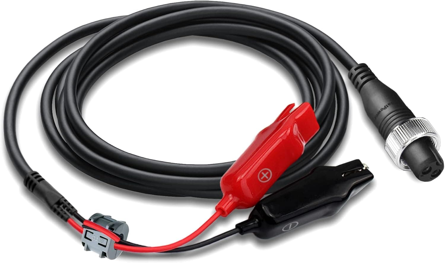 BatPower 18FT 6.6FT Electric Reel Power Cord for Daiwa Seaborg 1200MJ 1200J 800MJ 800J 1200 800 Power Assist Reels Power Super Mega Cord Marine Power 3000 Electric Fishing Reel Power Cable 500CM 200CM