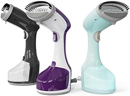 Besile Fabric & Handheld Garment Steamer for Home/Travel,300Ml Large Water Tank with Auto-off & Continuous steaming function, Clothes Iron and Fabric Wrinkle Remover， Black，With Brush