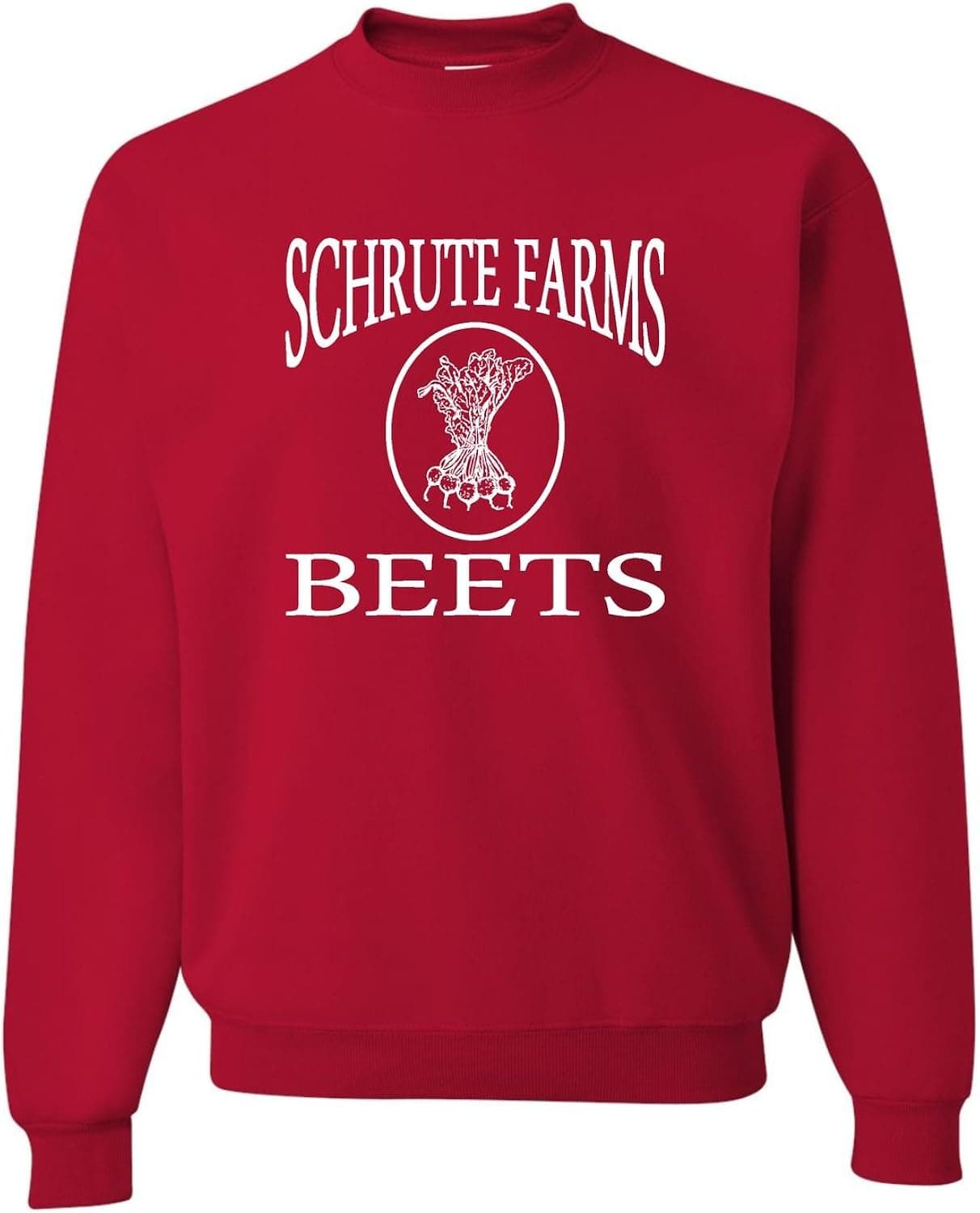 Go All Out Adult Schrute Farms Beets Sweatshirt Crewneck