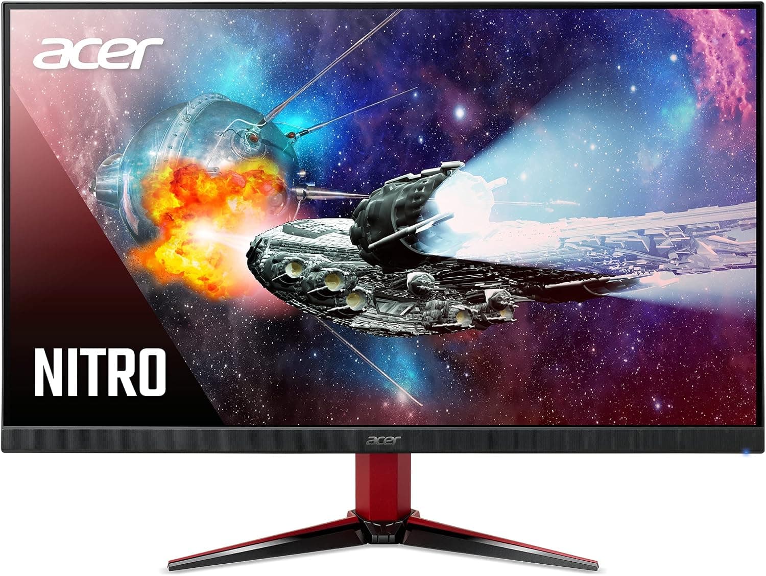 Acer Nitro VG242Y Pbmiipx 23.8" Full HD (1920 x 1080) IPS Gaming Monitor | AMD FreeSync Premium | Overclock to 165Hz | Up to 0.5ms | DisplayHDR400 | 99% sRGB | 2 x HDMI 2.0 Ports & 1 x Display Port