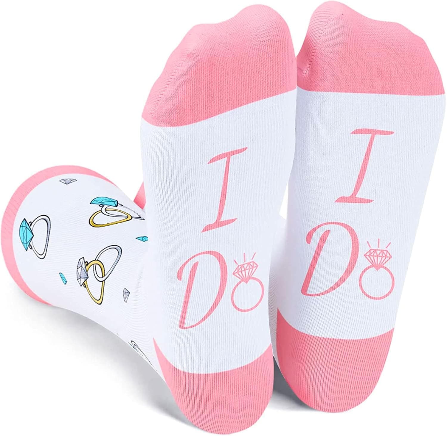 HAPPYPOP Funny Groom Bride Best Man Father of Bride Groom Mother of Bride Groom I Do Engaged Socks