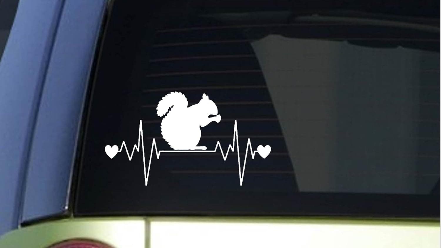 EZ-STIK Squirrel Heartbeat lifelineI253 8" Wide Sticker Decal Hunting Tree Dog