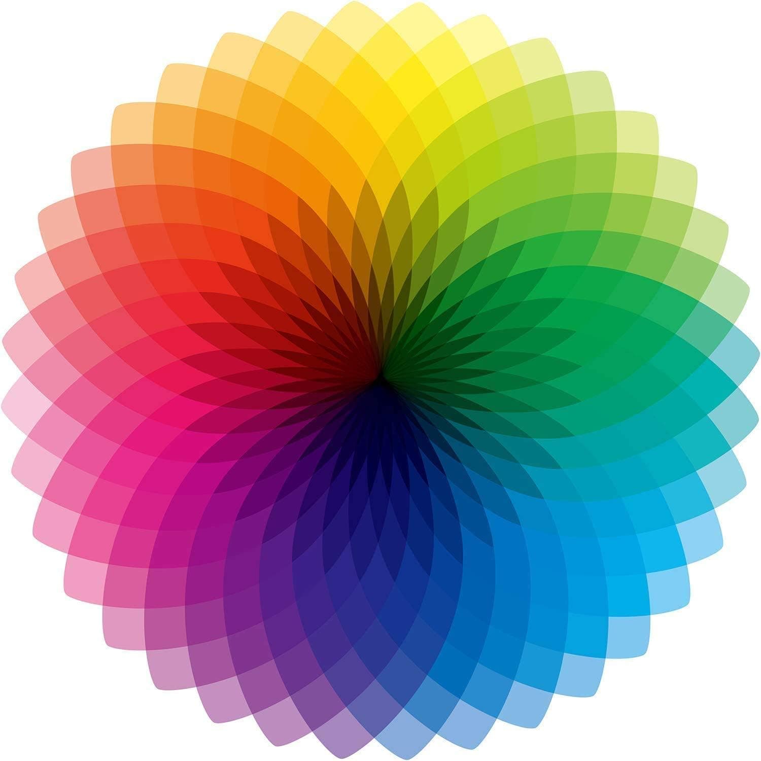 Round Jigsaw Puzzle 1000 PCS for Adults, Rainbow Puzzles for Adults 1000 Pieces, Fun and Challenge, Stress Relief, Gift for Boys Girls Men Women Adults Teens (Rainbow)