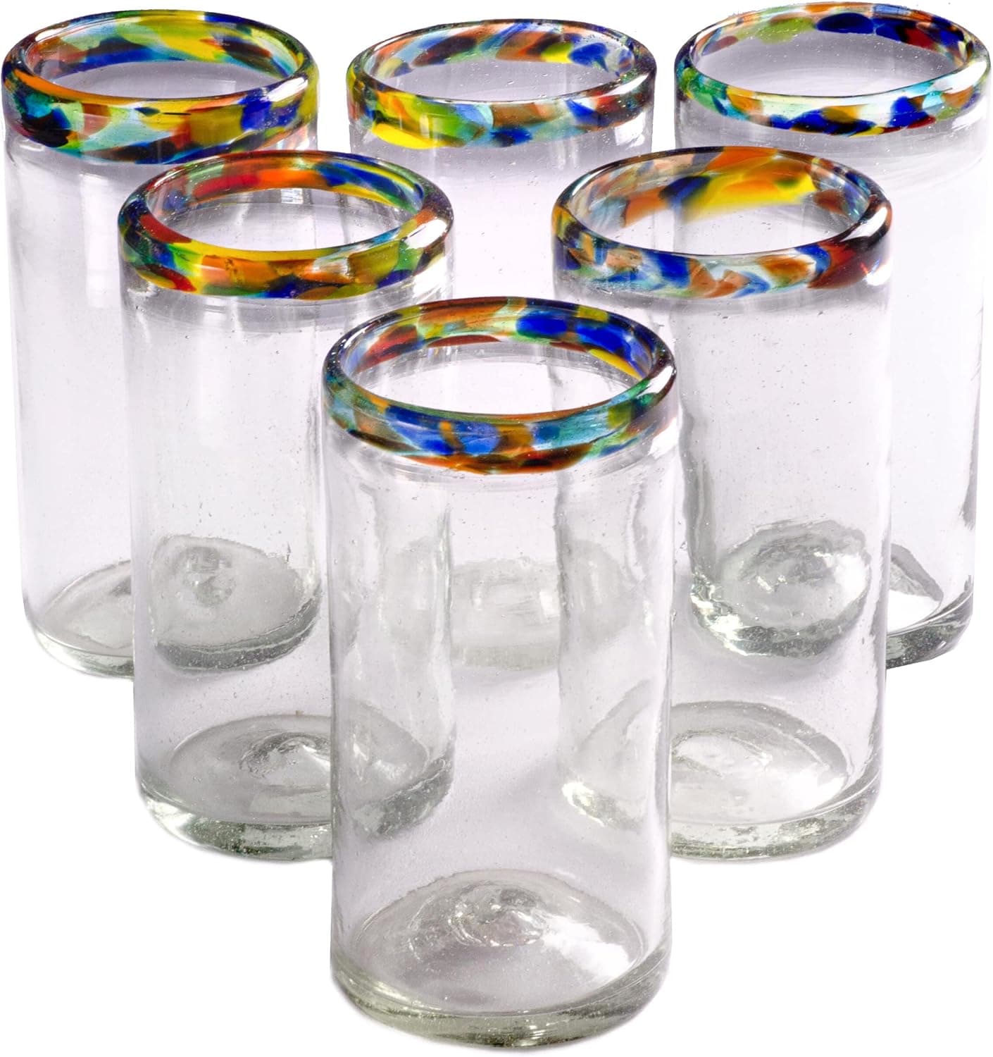 Orion Confetti Rim Perfecto Tumbler 16 oz. -  Set of 6