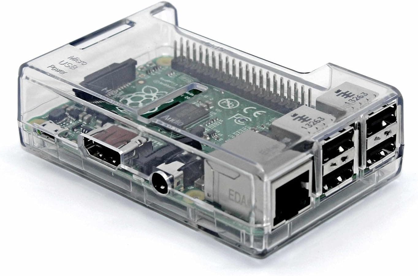 CucupaioLoveQmall Clear Case for Raspberry Pi 3 Model B Quad Core/Pi 2 Model B/Pi Model B+ Cases