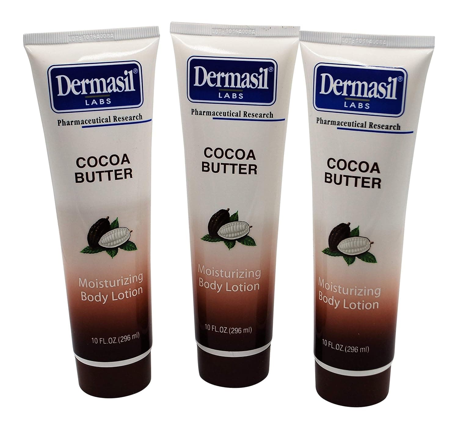 Dermasil COCOA BUTTER moisturizing Body Lotion 10 fl oz (Pack of 3)