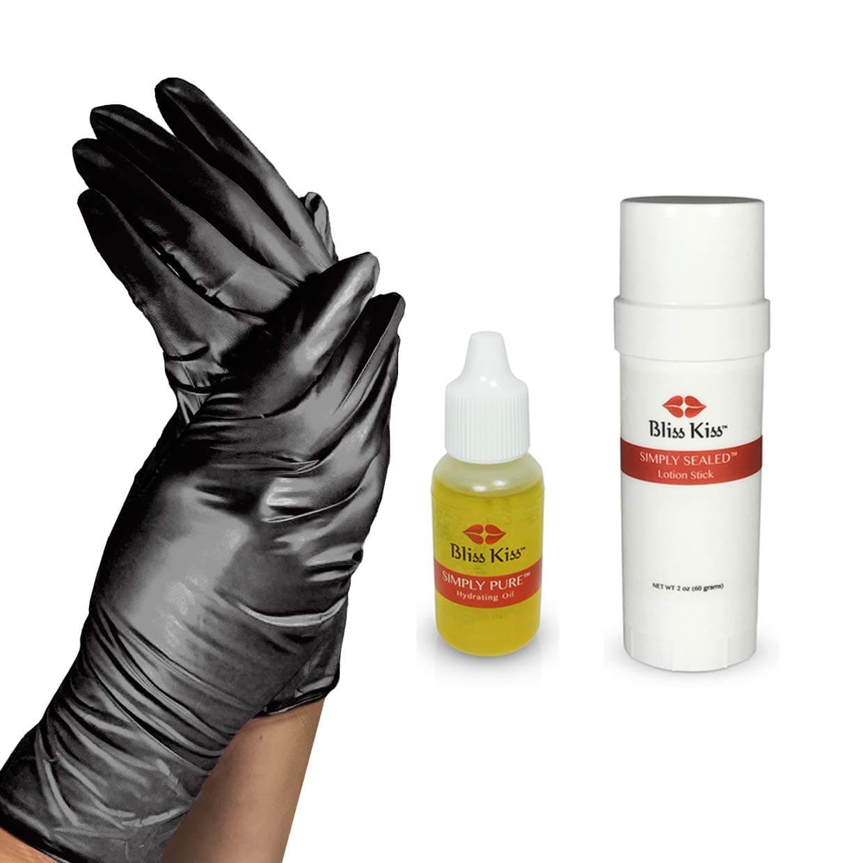 Bliss Kiss Mega Hydration Kit | Easy overnight hydration for your hands and nails (Crisp, Small)