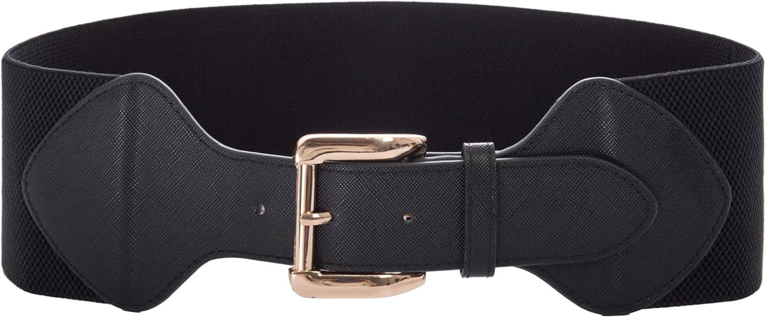 GRACE KARIN Women Elastic Stretchy Vintage Wide Waist Cinch Belt with Buckle