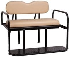 EZGO TXT Golf Cart Rear Flip Flop Seat Kit - Color: TAN