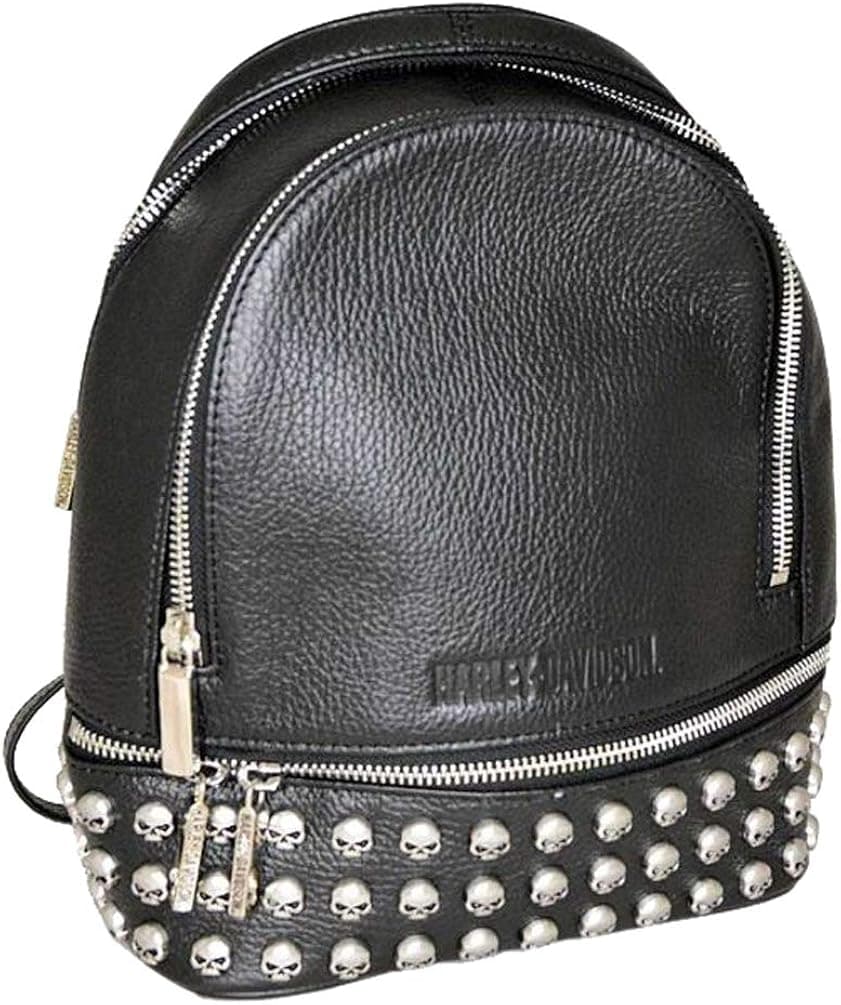 Harley-Davidson Women's Willie G Skull Dual Use Purse Backpack HDWBA11364-BLS