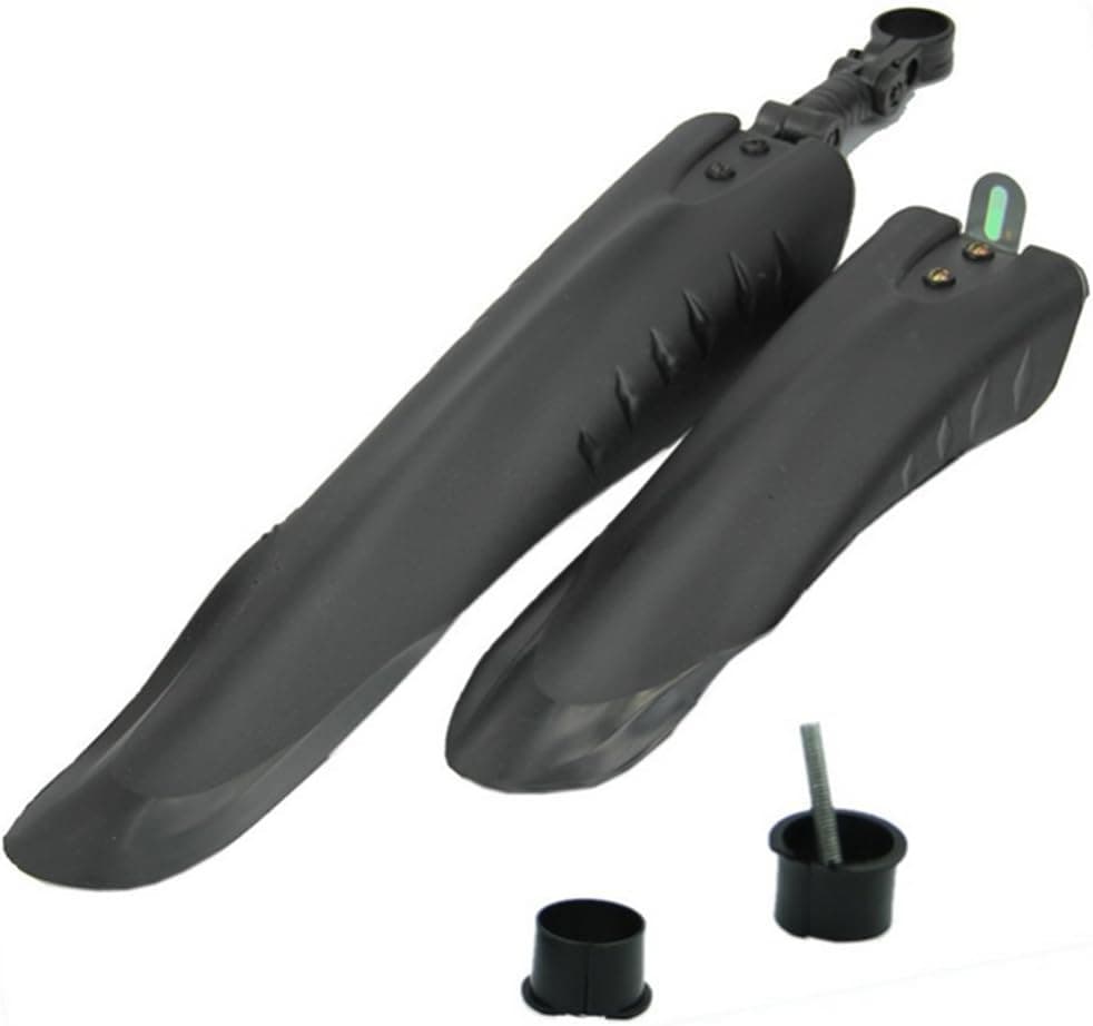 TOOGOO(R) Black Mountain Bike Bicycle Road Tire Devetail Front Rear Mudguard Fender Set Mud Guard