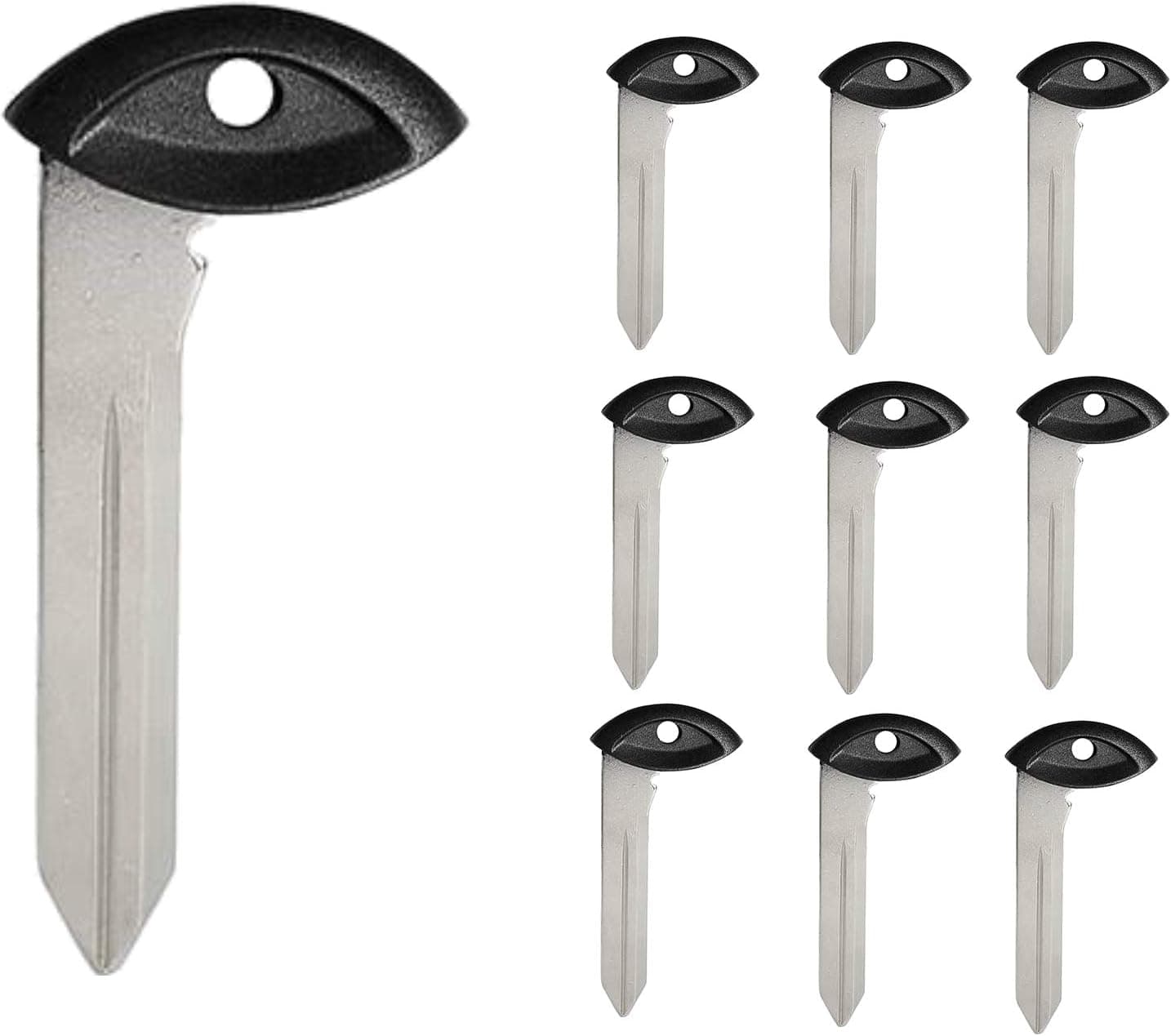 GTL New Uncut Replacement Insert Key Blade for Fobik Smartkey (Pack of 10)