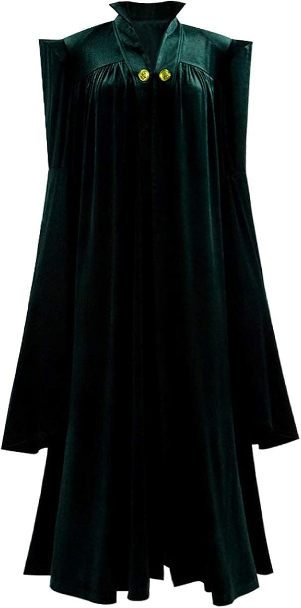 Skycos Womens Witch Halloween Robe Cosplay Costume Wizard Sorceress Cloak Fancy Long Dress