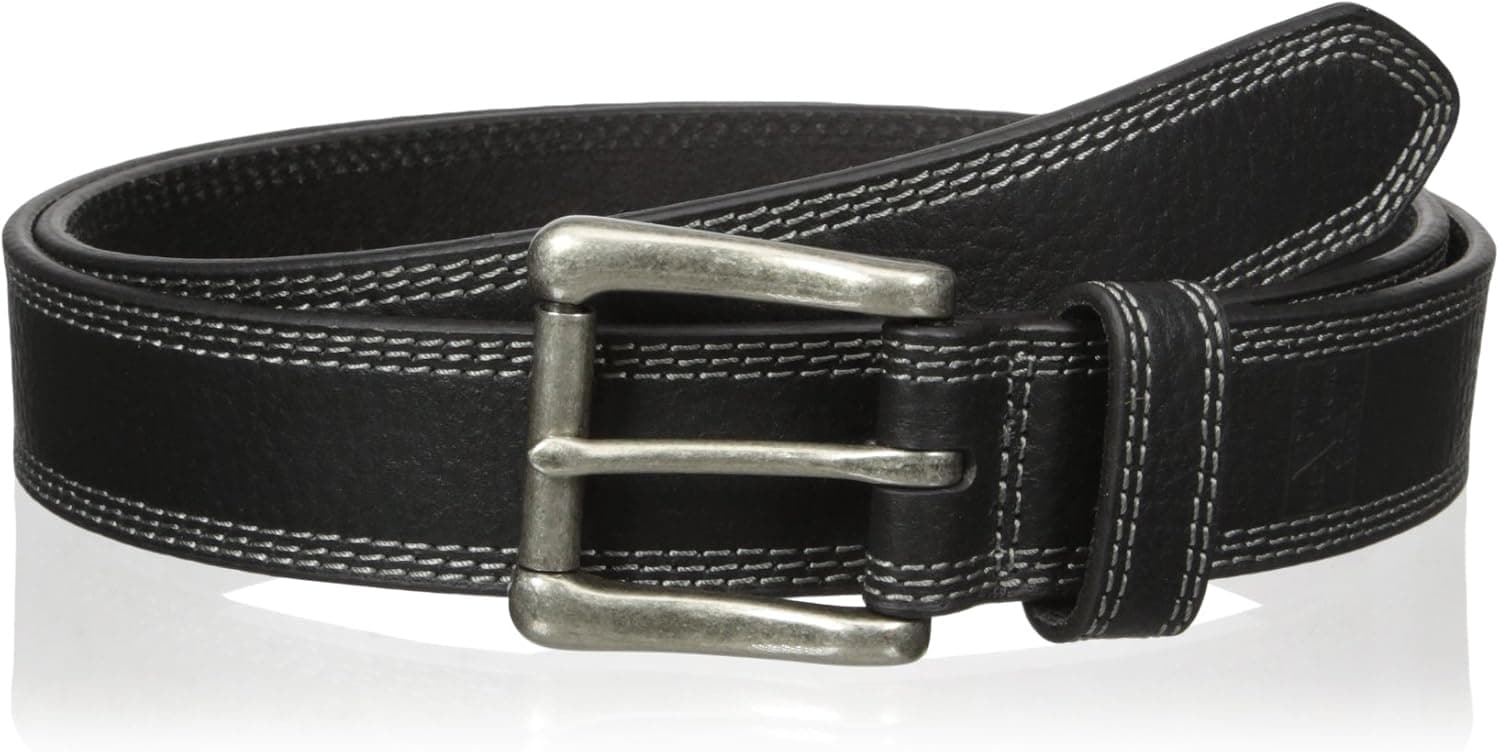 Nocona Belt Co. Men's Work Black Triple Stitch