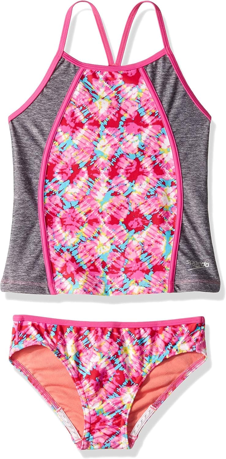 Speedo Rhythmic Tie Dye Tankini Two Piece Swimsuit