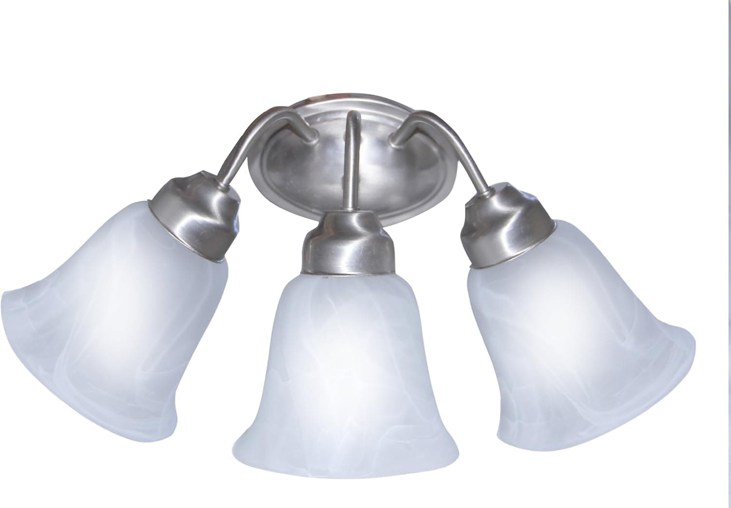 Trans Globe Imports 3106 BN Traditional Three Light Vanity Bar from Majestic Collection in Pewter, Nickel, Silver Finish, 8.50 inches