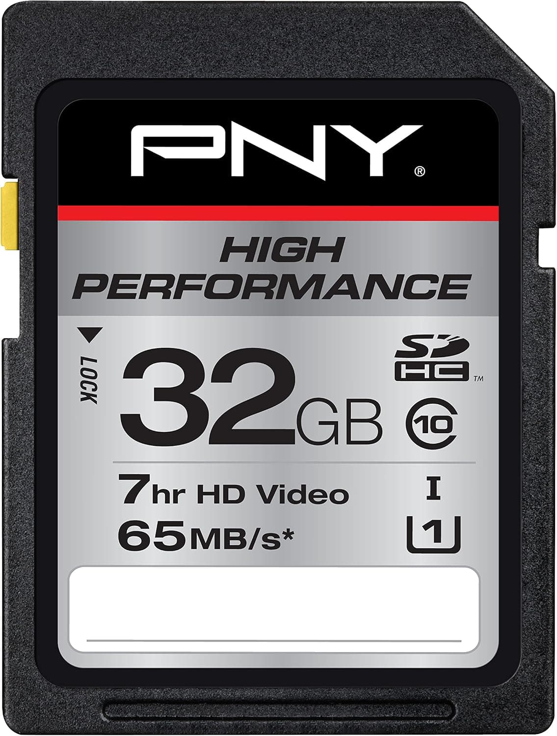 PNY High Performance 32GB SDHC Class 10 UHS-I up to 65MB/sec (P-SDH32GU165G-GE)