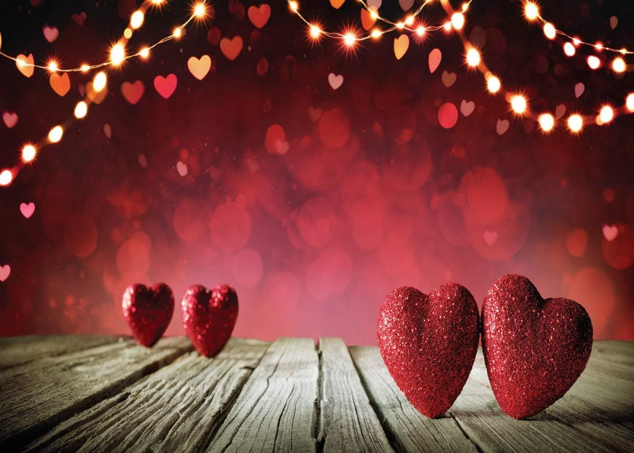 LYWYGG 7X5FT Happy Valentine's Day Backdrops Mother's Day Decoration for Photography Valentines Party Banner Backgrounds Photography Backdrop for Party Wedding Studio Props CP-120