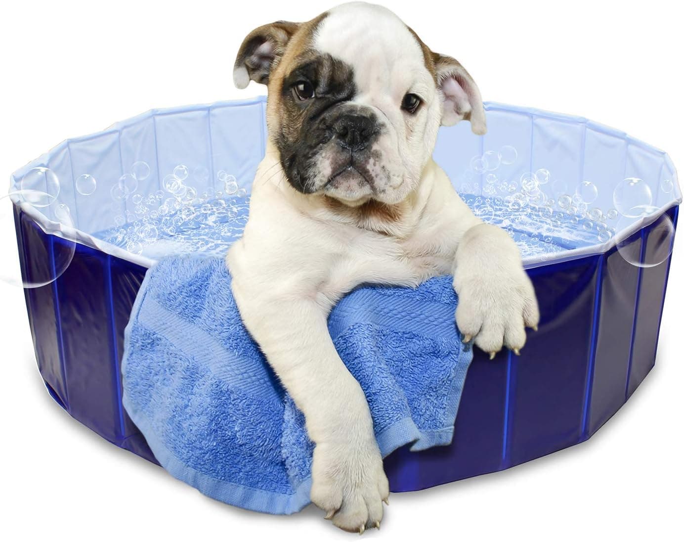 MiMu | Pet Swimming Pool Collapsible Dog Pool – Kiddie Pool Baby Pool – Small