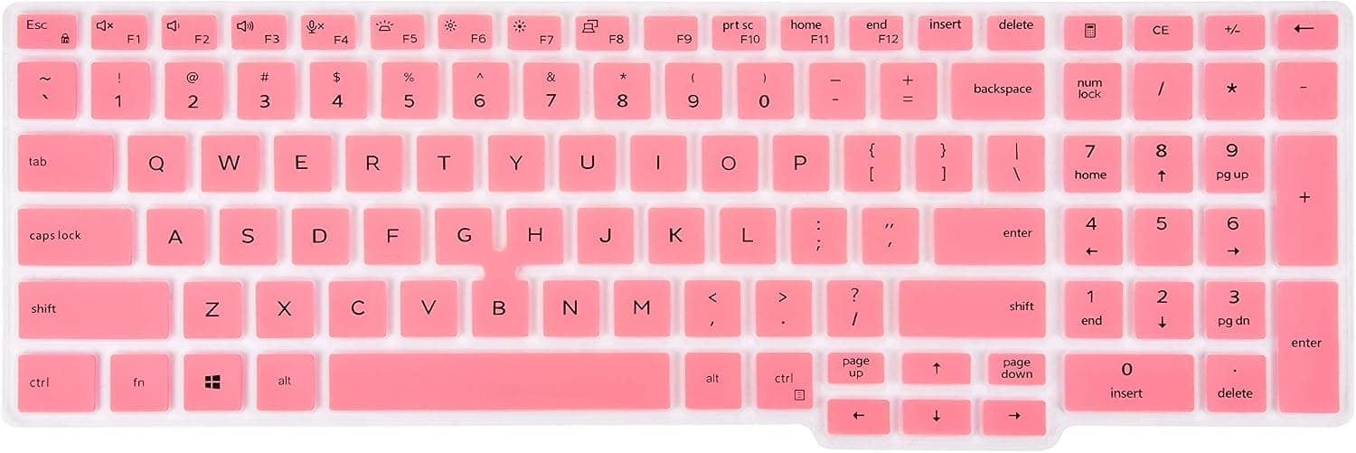 KeyCover - Keyboard Cover Compatible with Dell Latitude 5500 5501 5540, Precision 3540 3541 Laptop(with Point) - Pink