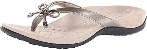 Vionic Women's Rest Bella Toe Post Sandal- Supportive Ladies Orthotic Sandals that include Three Zone Comfort with Arch Support- Flip Flop for Ladies, Medium and Wide Width Size 5-12