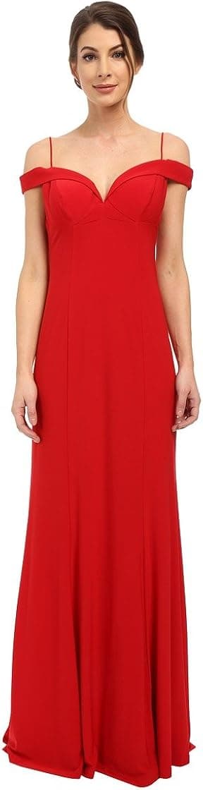 Adrianna Papell Women's Jersey Off The Shoulder Gown