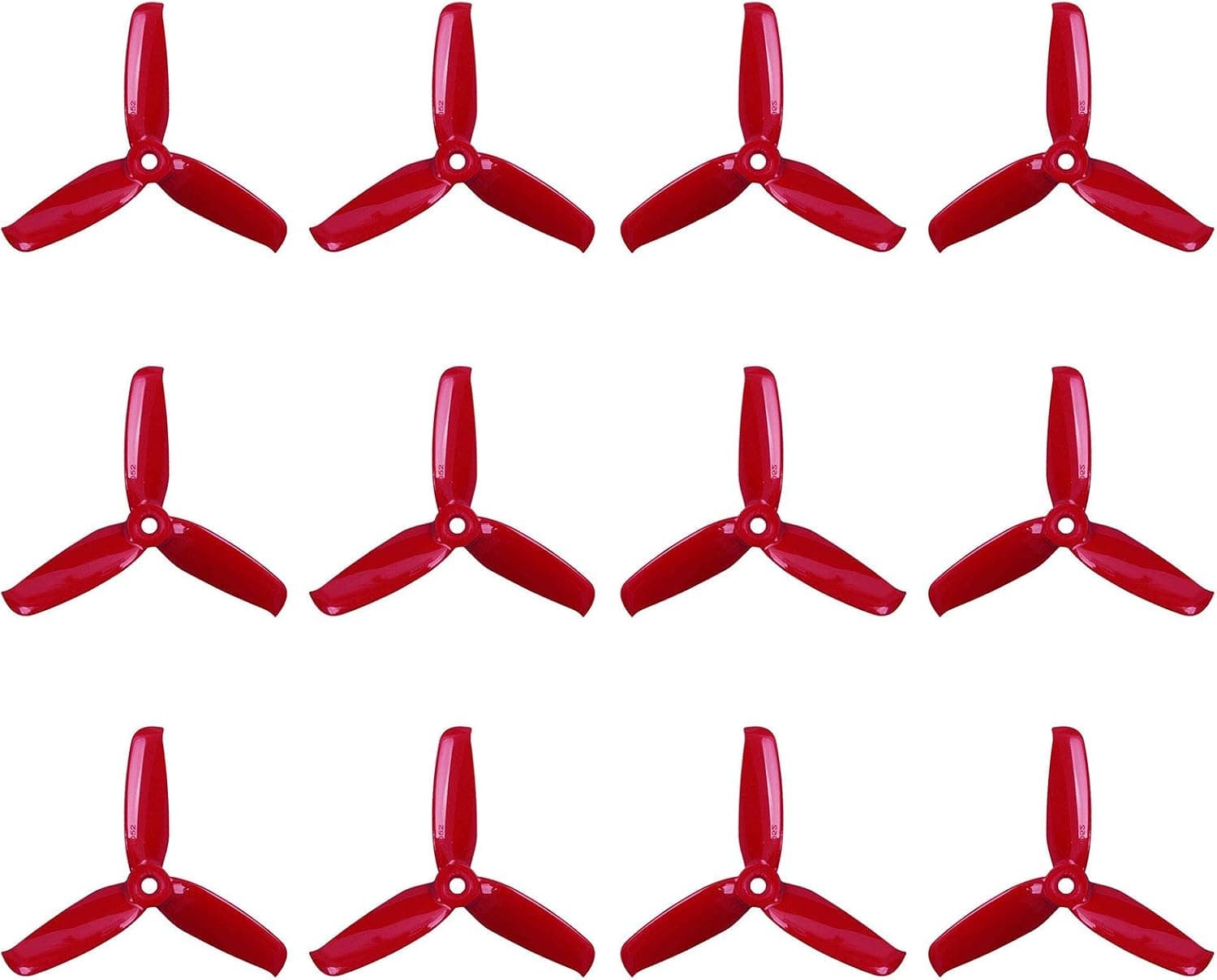 Gemfan 4052 4 inch 3-Blade Propellers Props Tri-Blade CW CCW Propeller for 2205 2206 2207 Brushless Motor and 210 220 230 260 FPV Drone Racing Quadcopter Frame (6 CW + 6 CCW)