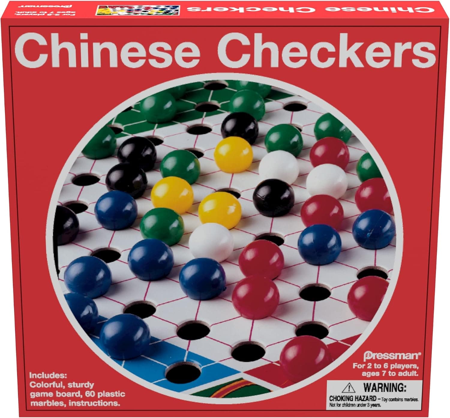 Chinese Checkers - Classic Game of Strategy for 2-6 Players by Pressman