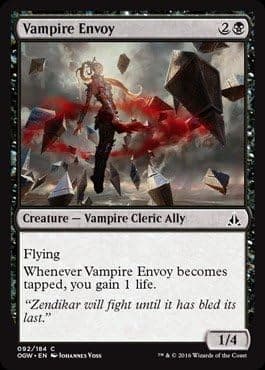Magic The Gathering - Vampire Envoy (092/184) - Oath of The Gatewatch - Foil