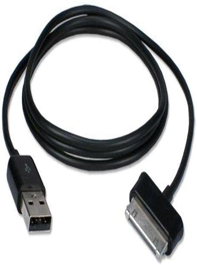 QVS tablet charging/data Cable for Samsung Galaxy Tab/Note Tablet - USB - 6.6', Black (AST-2M) Tablet