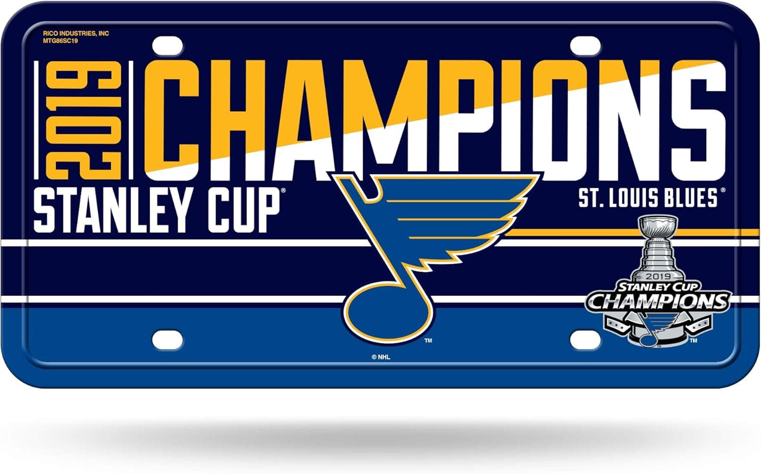Rico Industries NHL Unisex-Adult Metal License Plate Tag