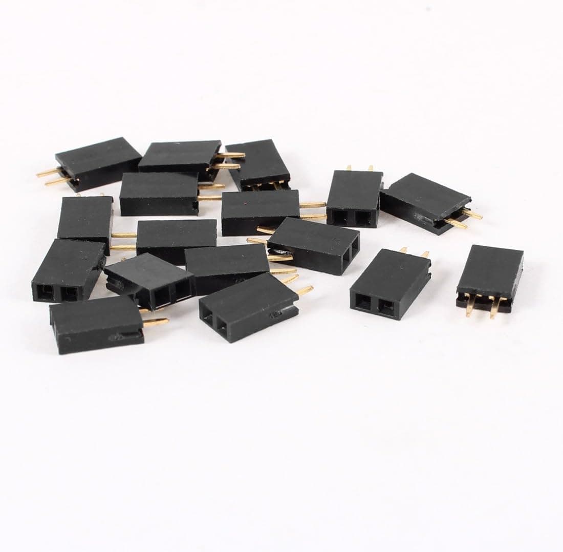 uxcell 16pcs Straight Single Row 2.54mm Pitch Connector Female Header