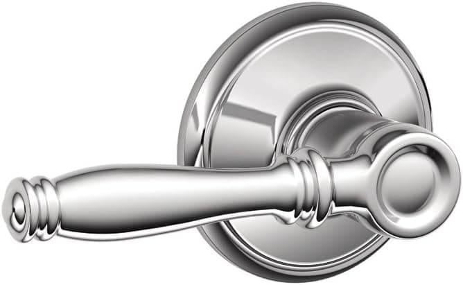 SCHLAGE F10 BIR 625 16-080 10-027 Birmingham Hall and Closet Lever, Bright Chrome