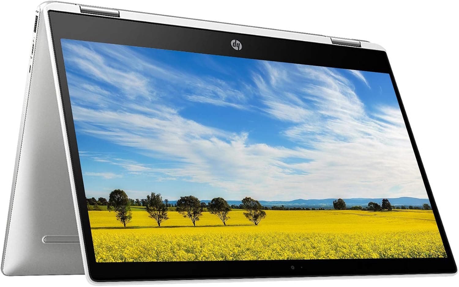 HP 2021 Chromebook 14 Inch Touchscreen 2-in-1 Laptop, Intel Celeron N4000 up to 2.6 GHz, 4GB LPDDR4 RAM, 32GB eMMC, Bluetooth, Webcam, Chrome OS + NexiGo 32GB MicroSD Card Bundle