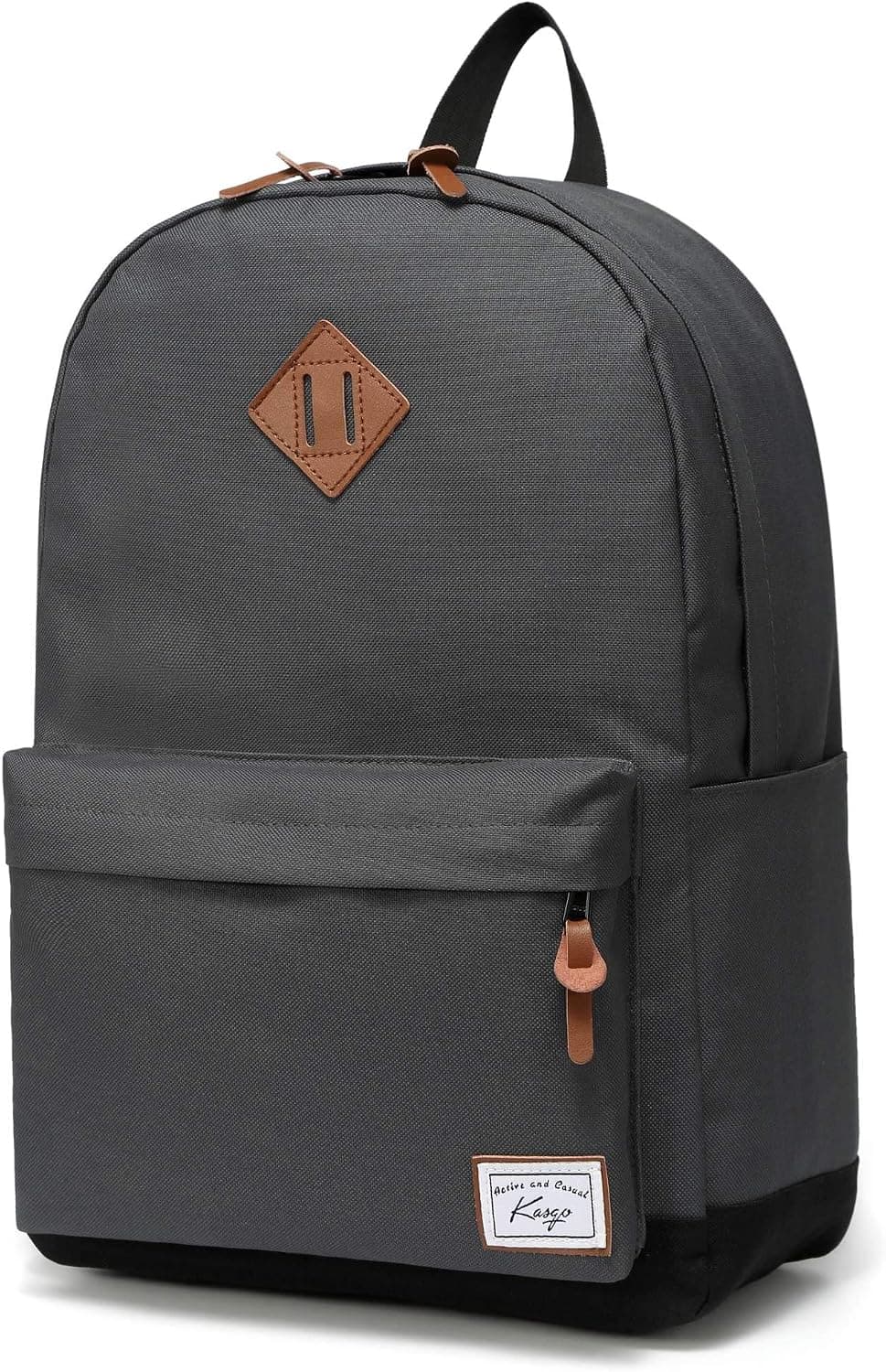 Kasqo School Backpack, Classic Lightweight 14-15.6 Inch Laptop Bookbag for Men Women Teens Girls Boys College
