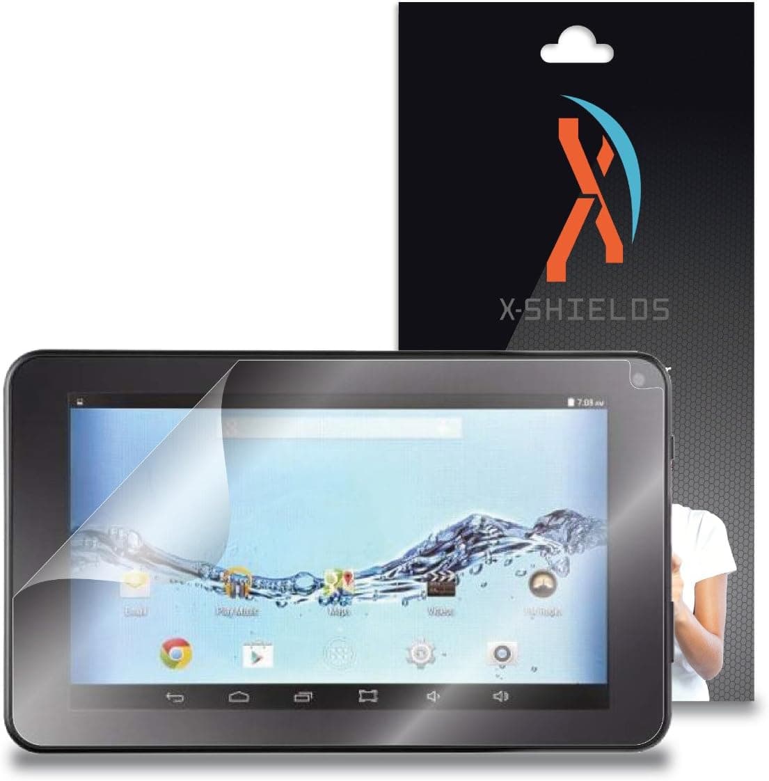 XShields (4-Pack) Screen Protectors for DigiLand DL701Q 7" Tablet (Ultra Clear)