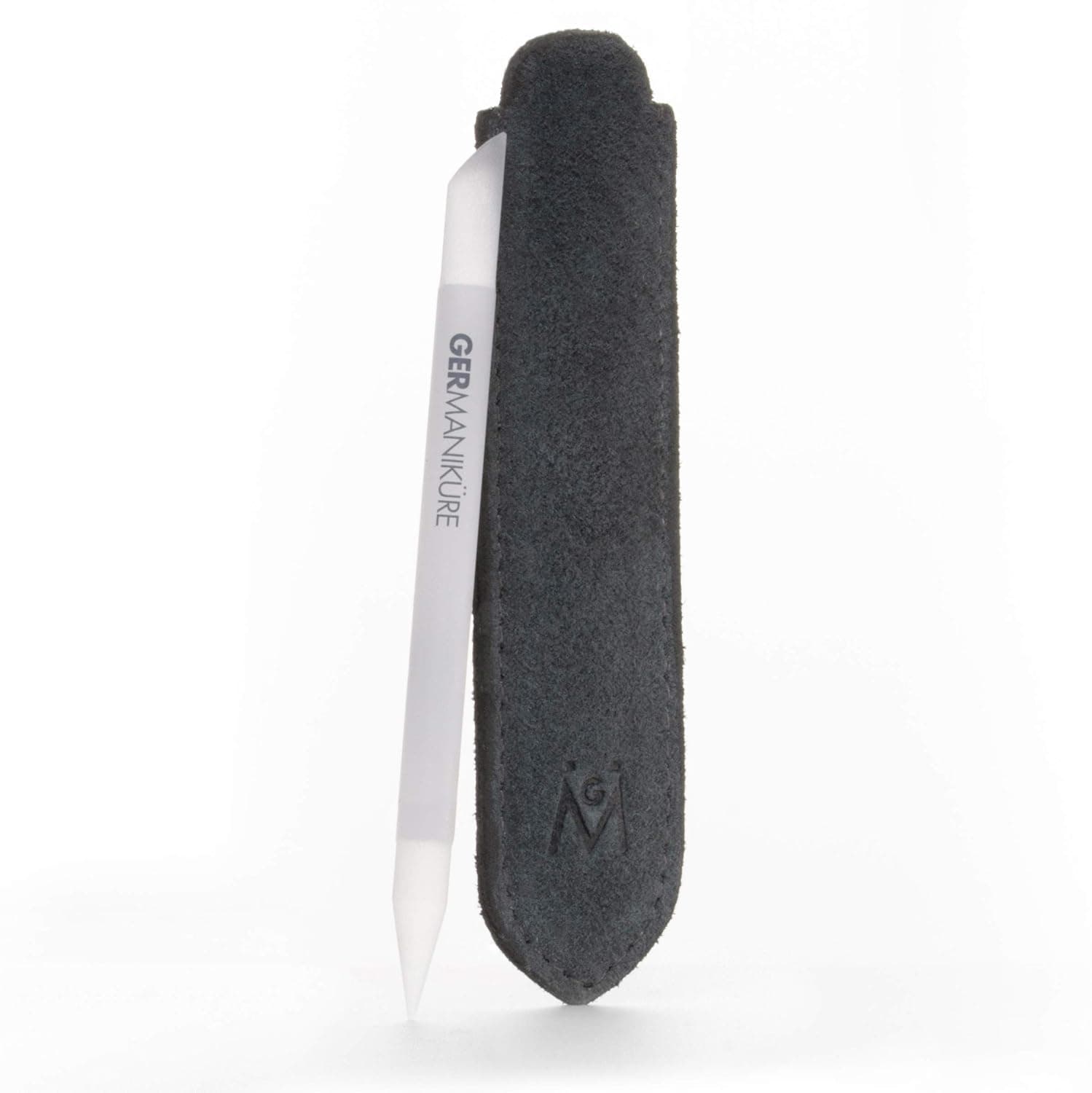 GERMANIKURE Glass Cuticle Stick - Ethically Made in Czech Republic - Cuticle Pusher & Remover, Callous & Dry Skin Fingertip File, Nail Shaper