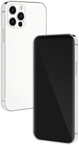 Without Logo - Non Working Replica 1:1 Phone Dummy Display Phone Model for Phone 12 Pro / 12 Pro Max Fake Model Toy (Silver Blackscreen, 6.7inches)