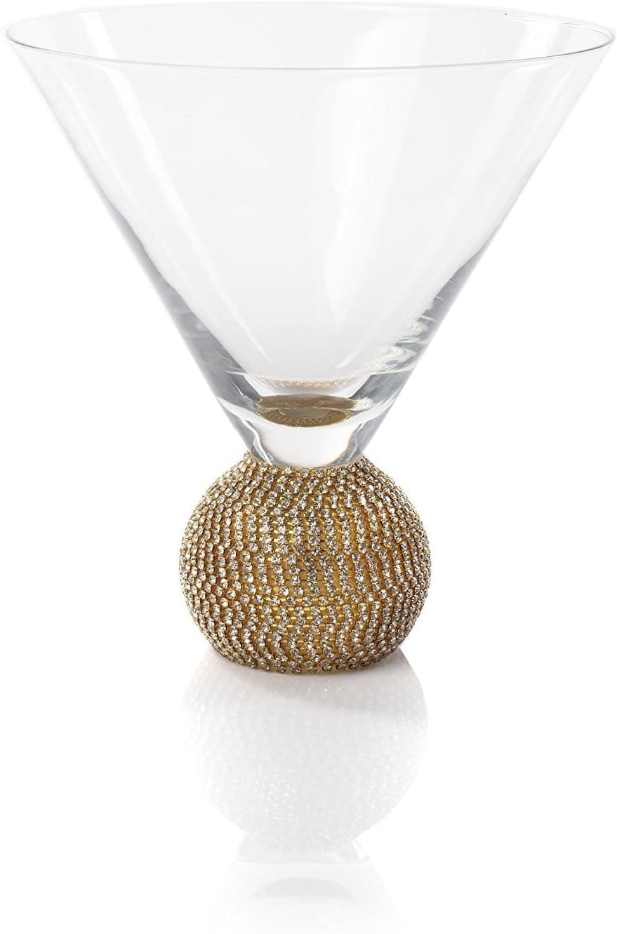 IMPULSE! Gold Biarritz Martini Glasses, Set of 4 Glasses