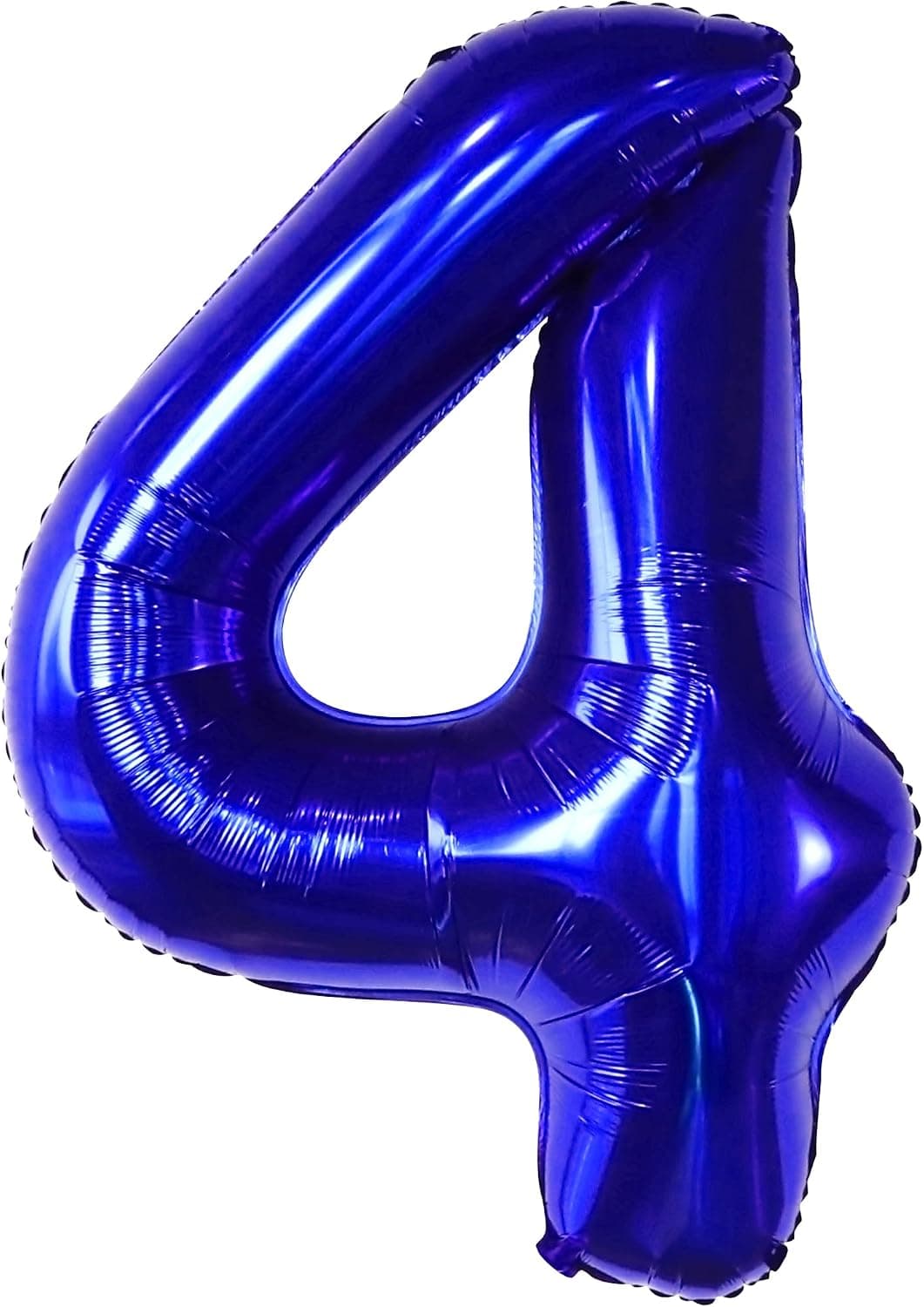 Big, Blue Number 4 Balloons for Birthdays - 40 Inch | Navy Blue 4 Balloon Number | Shark Balloons, Baby Shark 4th Birthday Decorations for Boys | Blue Number 4 Balloon, Baby Shark Birthday Decorations