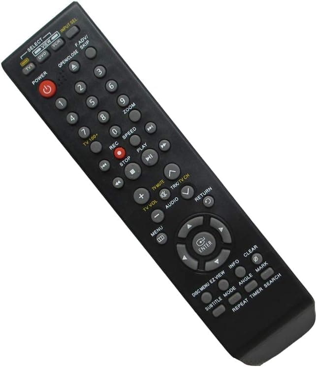 Hotsmtbang Replacement Remote Control for Samsung AK59-00053A AK59-00034H DVD-VR320 DVD-VR330S DVD-VR345 DVD VCR Combo Player Recorder