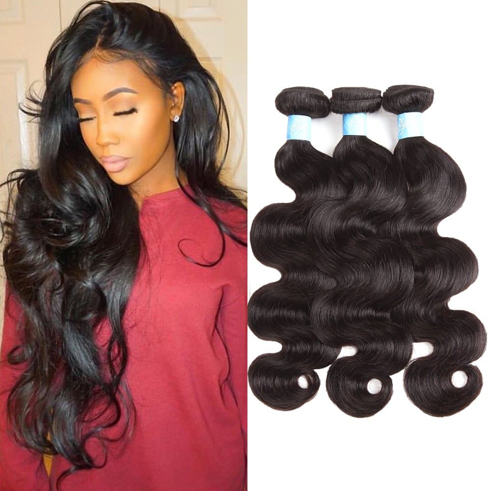 BLY 13x4 HD Transparent Lace Front Wigs Human Hair 250% Density Body Wave Brazilian Natural Wavy Virgin Hair Frontal Wigs for Black Women Pre Plucked Natural Color